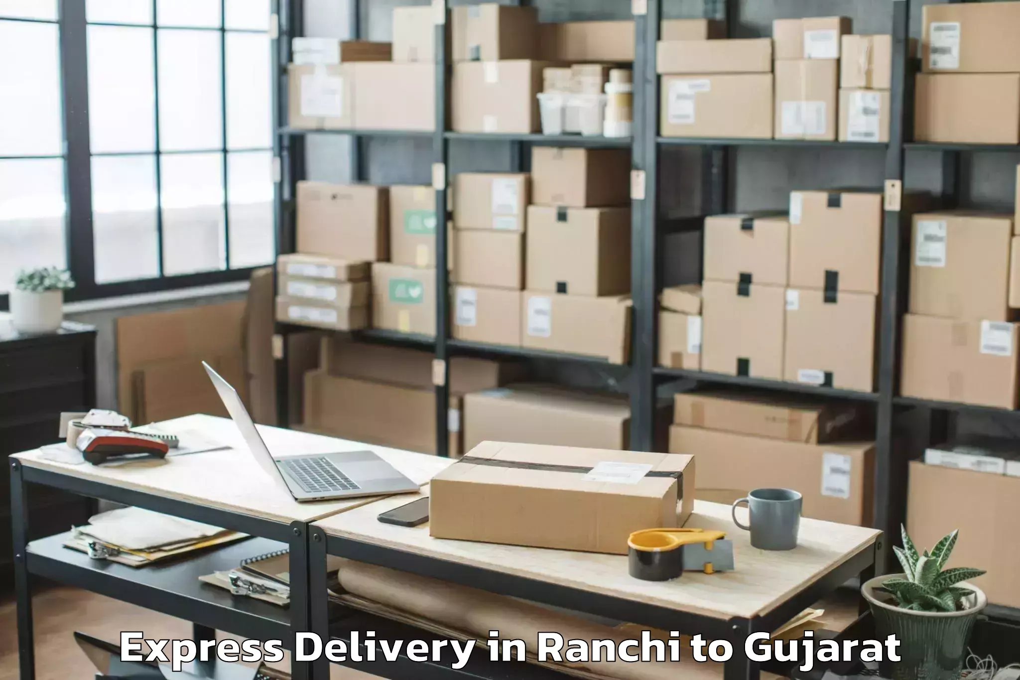 Hassle-Free Ranchi to Gujarat University Of Transpla Express Delivery